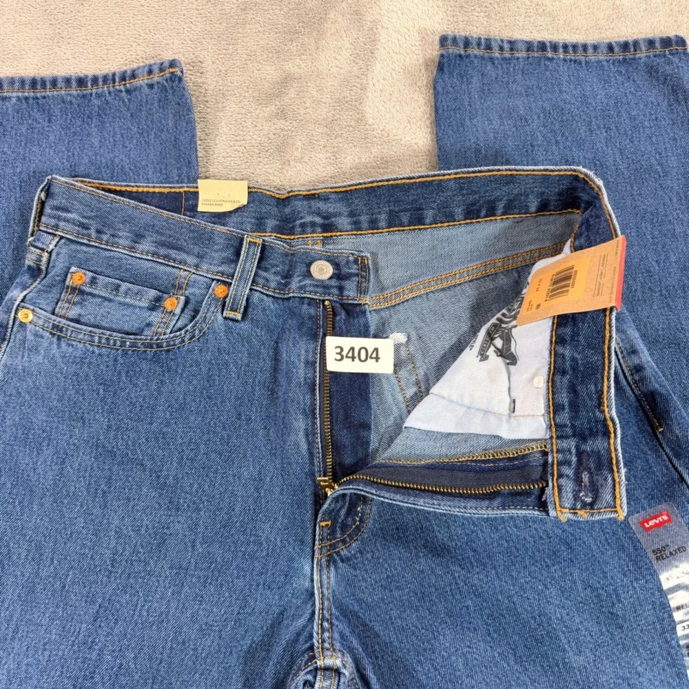 Levi's 550 Relaxed Fit Jeans Mens 33x34 Blue 100% Cotton Denim 00550-4891 - Picture 1 of 12